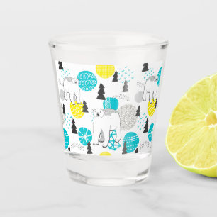 Polar bear shot glass