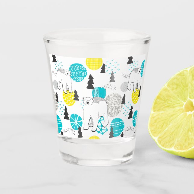 Polar bear shot glass (Front)