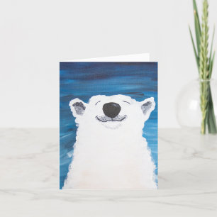 Polar Bear Smile Holiday Card