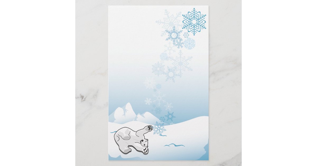 Polar Bear Stationery | Zazzle