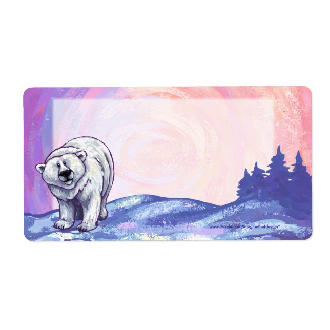 Polar Bear Stationery Label (Front)