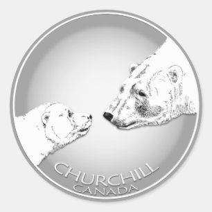 Polar Bear Stickers Churchill Canada Bear Stickers
