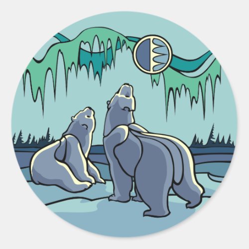 Polar Bear Stickers Wildlife Art Stickers