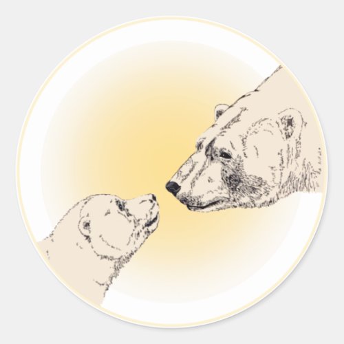 Polar Bear Stickers Wildlife Bear  Cub Stickers