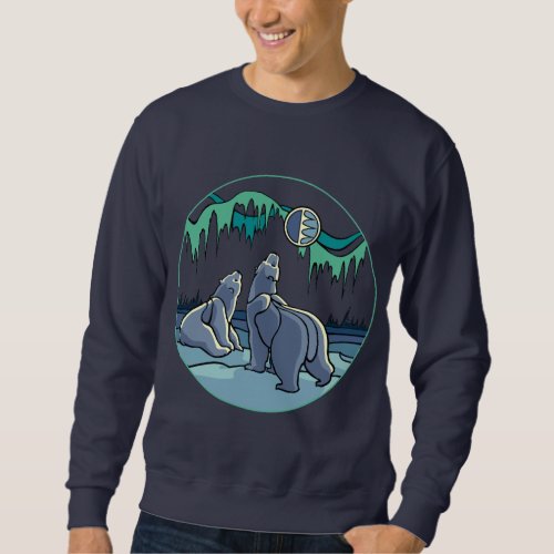 Polar Bear Sweatshirt Wildlife Art Unisex Shirt