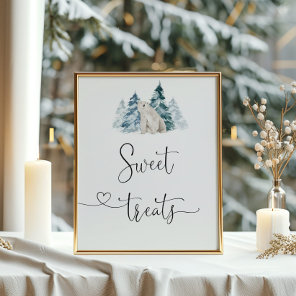Polar bear Sweet treats poster