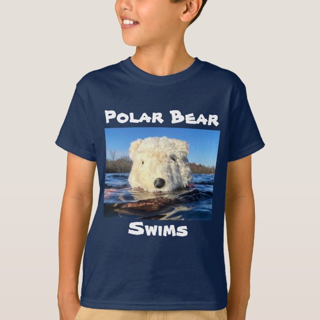 Polar Bear Swims T-Shirt (Front)