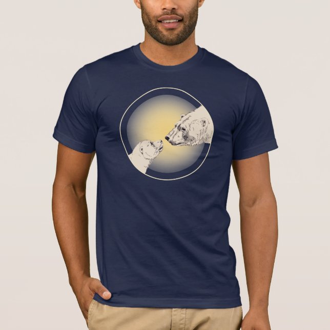 Polar Bear T-Shirt Bear & Cub Shirts Wildlife Gift (Front)