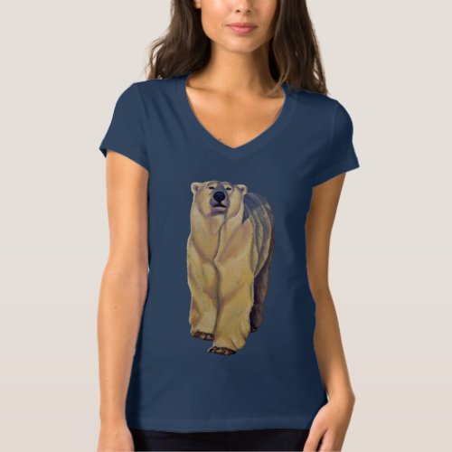 Polar Bear T_Shirts Bear Art Ladys Shirt Custom