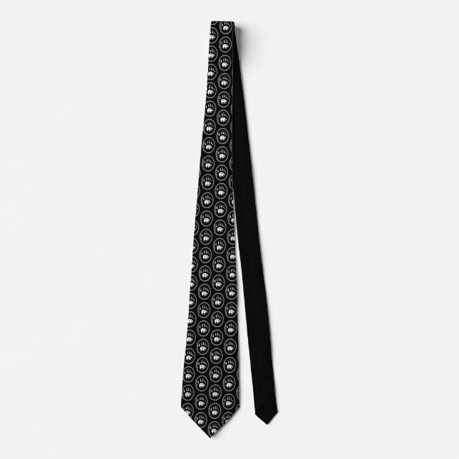 Polar Bear Ties Tribal Wildlife Art Tie / Necktie (Front)