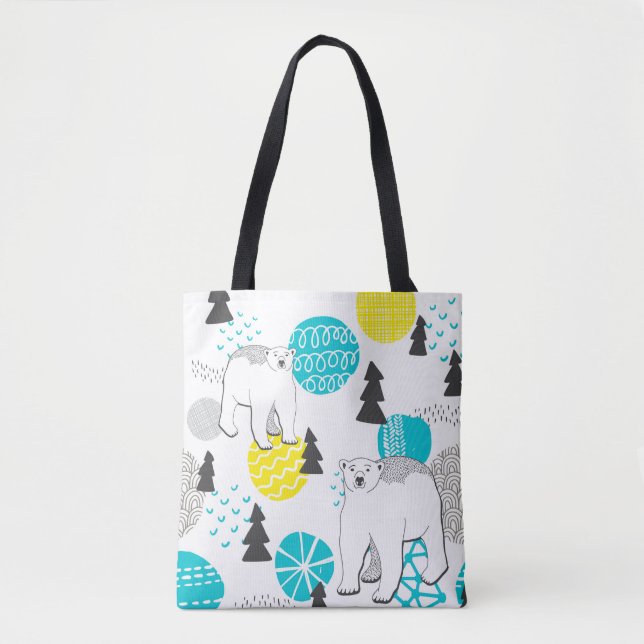 Polar bear tote bag (Front)
