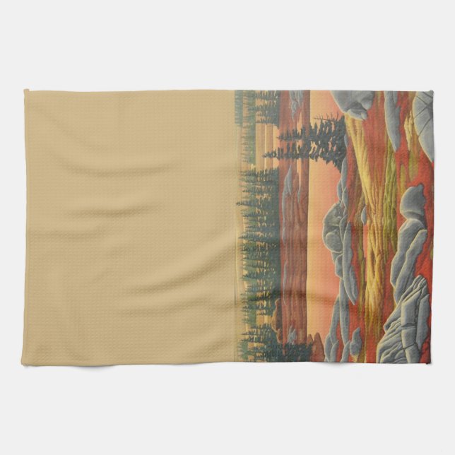 Polar Bear Towel Polar Bear Art Tea Towel Gift (Horizontal)