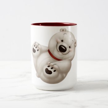 Polar Bear Two-tone Coffee Mug by MargaretStore at Zazzle