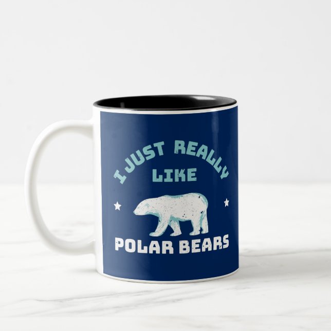 Polar Bear Two-Tone Coffee Mug (Left)
