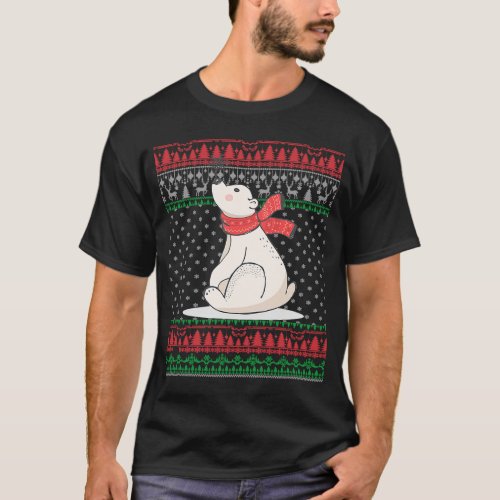 Polar Bear Ugly Christmas Sweater Family Matching 