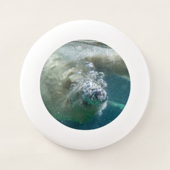 Polar Bear Underwater Wham-o Frisbee by hildurbjorg at Zazzle