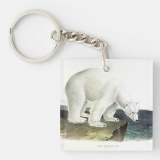 Polar Bear (Ursus Maritimus), Audubon's Quadrupeds Keychain