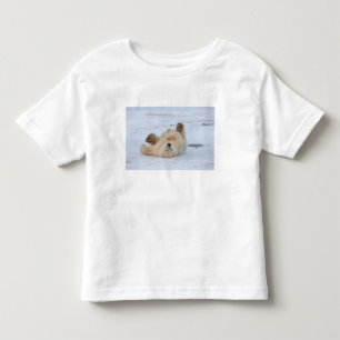 polar bear, Ursus maritimus, cub rolling 3 Toddler T-shirt