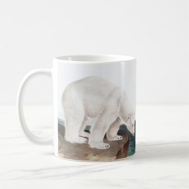 Polar Bear (Ursus maritimus) Illustration Coffee Mug (Left)