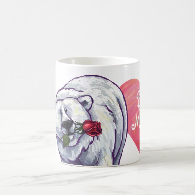 Polar Bear Valentine's Day Color Morph Mug (Center)