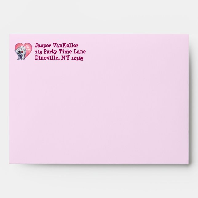 Polar Bear Valentine's Day Envelope (Front)