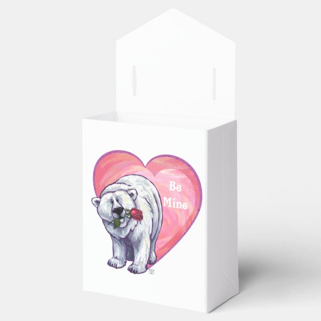 Polar Bear Valentine's Day Favor Boxes (Opened)