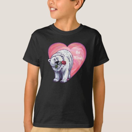 Polar Bear Valentines Day T_Shirt