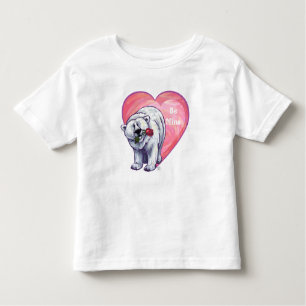 Polar Bear Valentine's Day Toddler T-shirt
