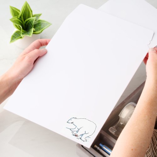 Polar Bear vert medium shipping envelope mailers