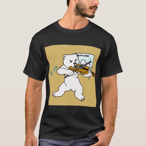 Polar Bear Violinist T_Shirt