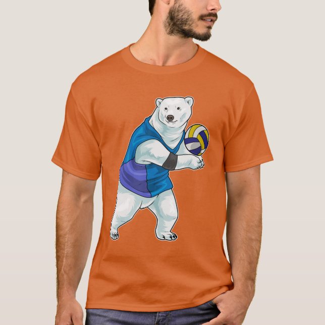 Polar bear Volleyball player Volleyball T-Shirt (Front)