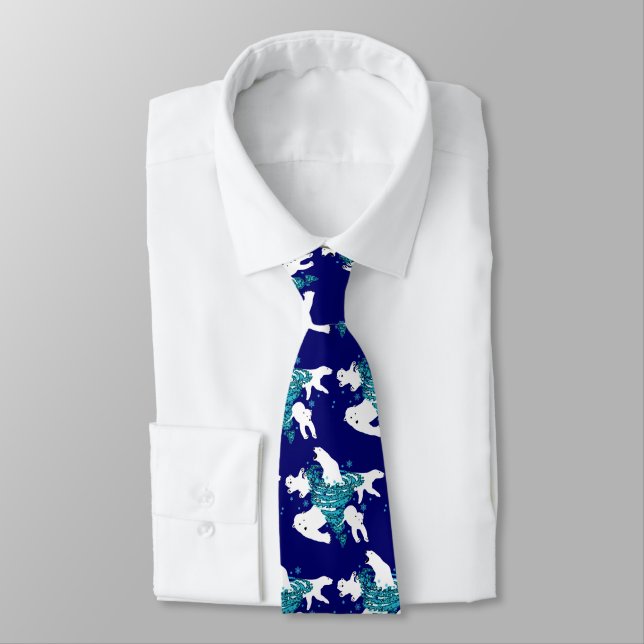 Polar Bear Vortex Neck Tie (Tied)
