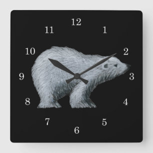 Polar Bear Wall Clock
