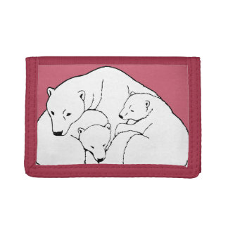 Polar Bear Wallet Baby Bears Art Wallet Gifts