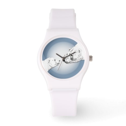 Polar Bear Watch Wildlife Art Bear Wrist Watch