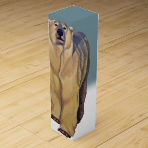 Polar Bear Wine Box Cool Bear Art Box