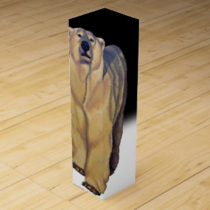 Polar Bear Wine Box Cool Bear Art Box