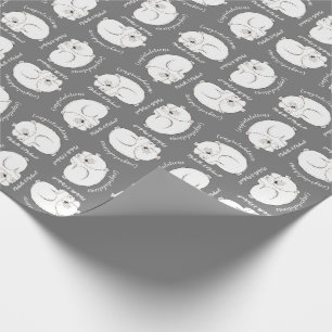 Polar Bear Winter Baby Shower Wrapping Paper