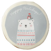 Polar Bear Wishes Sugar Cookie (Front)