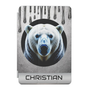 Polar Bear With Custom Name 🐻‍❄️ iPad Mini Cover