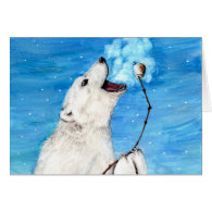 Polar Bear with Toasted Marshmallow Card
