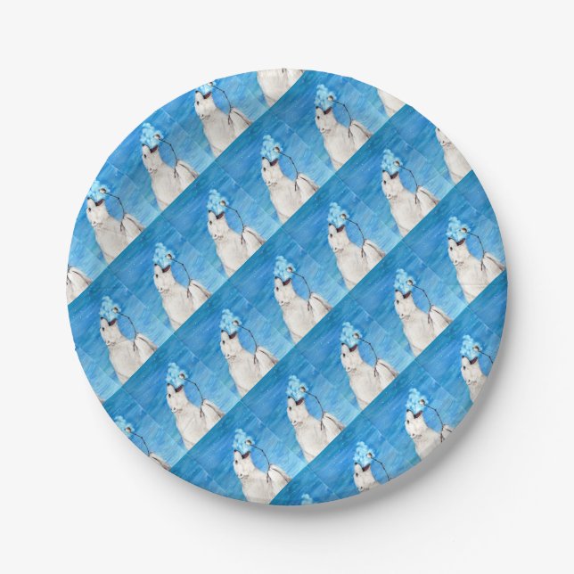 Polar Bear with Toasted Marshmallow Paper Plates (Front)