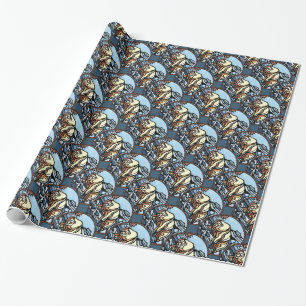 Polar Bear Wrapping Paper Tribal Art Gift Paper