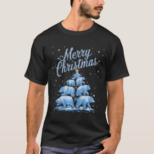 Polar Bear Xmas Tree Bears Christmas Tree Merry Ch T-Shirt