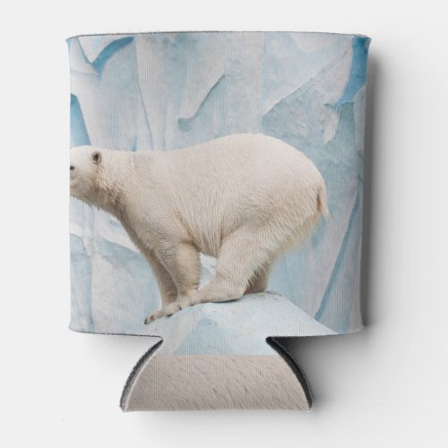Polar Bear Zoo Habitat Glimpse Can Cooler