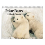 Polar Bears - 12 Month Calendar at Zazzle