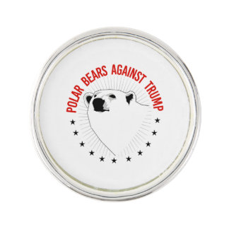 Polar Bears Against Trump Lapel Pin
