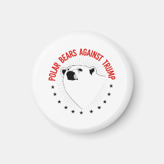 Polar Bears Against Trump Magnet