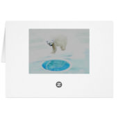 Polar bears alone cards (Back Horizontal)