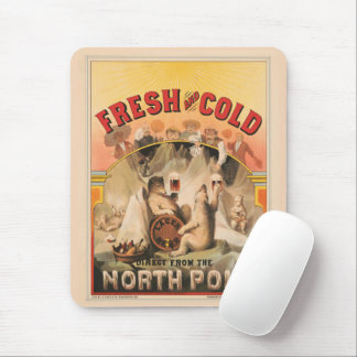 Polar Bears Are Enjoying Mugs Of Lager Beer Mouse Pad